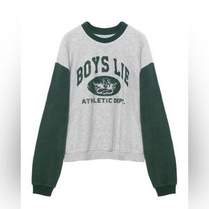 Boys Lie Athletics Kara Crewneck Sweatshirt Vintage Graphic M L